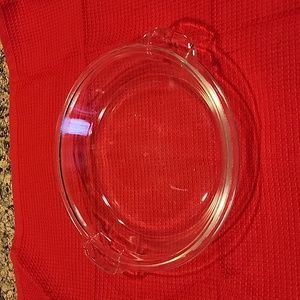 Pyrex Lid/Pie Plate 683 C A V, Raised Rim,